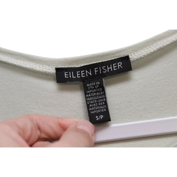 Eileen Fisher Tunic Top Small Stretch Sleeveless Relaxed Lagenlook Boho Minimal - Picture 7 of 10
